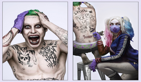 Interview Glam Gore The Artists Behind The Harley Quinn Joker Tattoo Picture A Place To Hang Your Cape